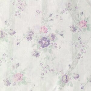 Shabby Chic Rachel Ashwell Farmhouse QUEEN sheet set Country Floral Purple Pink